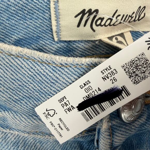 Madewell Pieced Barrel-Leg Jeans Size 26 - Picture 5 of 10
